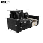 Modern Sofa Couch with Storage Armrest