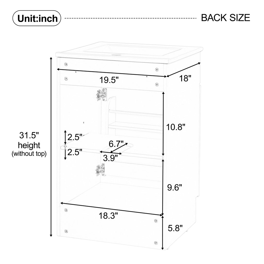20" Bathroom Vanity with Sink