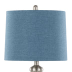 27" Contemporary Metal Table Lamp in Brushed Nickel