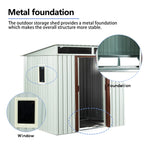 6ft x 5ft Outdoor Metal Storage Shed With Window