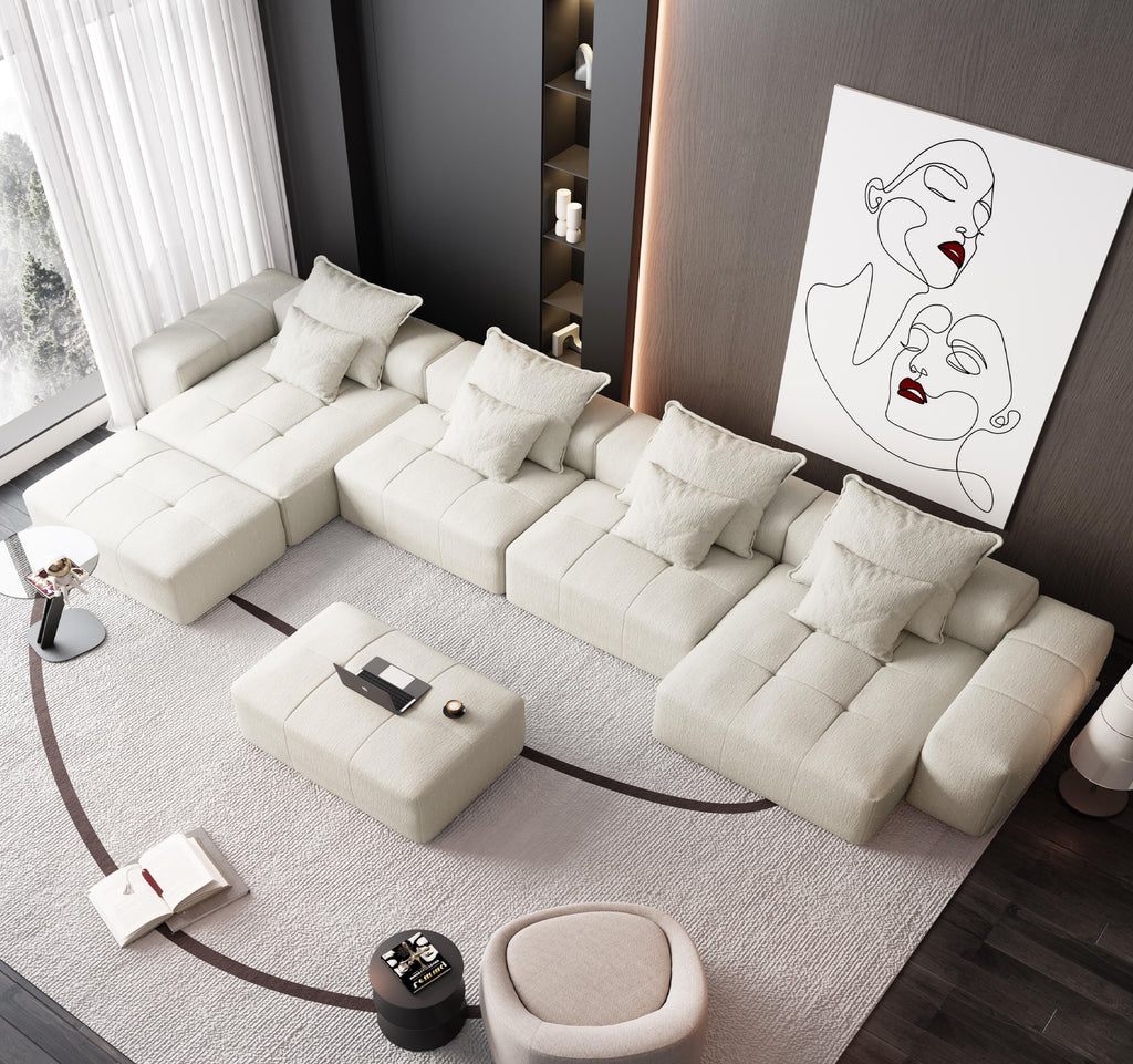 Modern Oversized Modular Sectional Sofa
