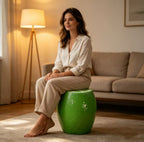 14.17" High Novelty Lime Stool