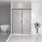 Semi-Frameless Sliding Shower Door, 56-60" W x 74" H