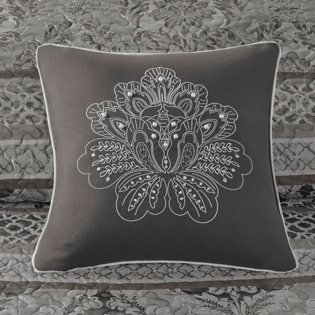 5-Piece Queen Reversible Jacquard Bedspread Set