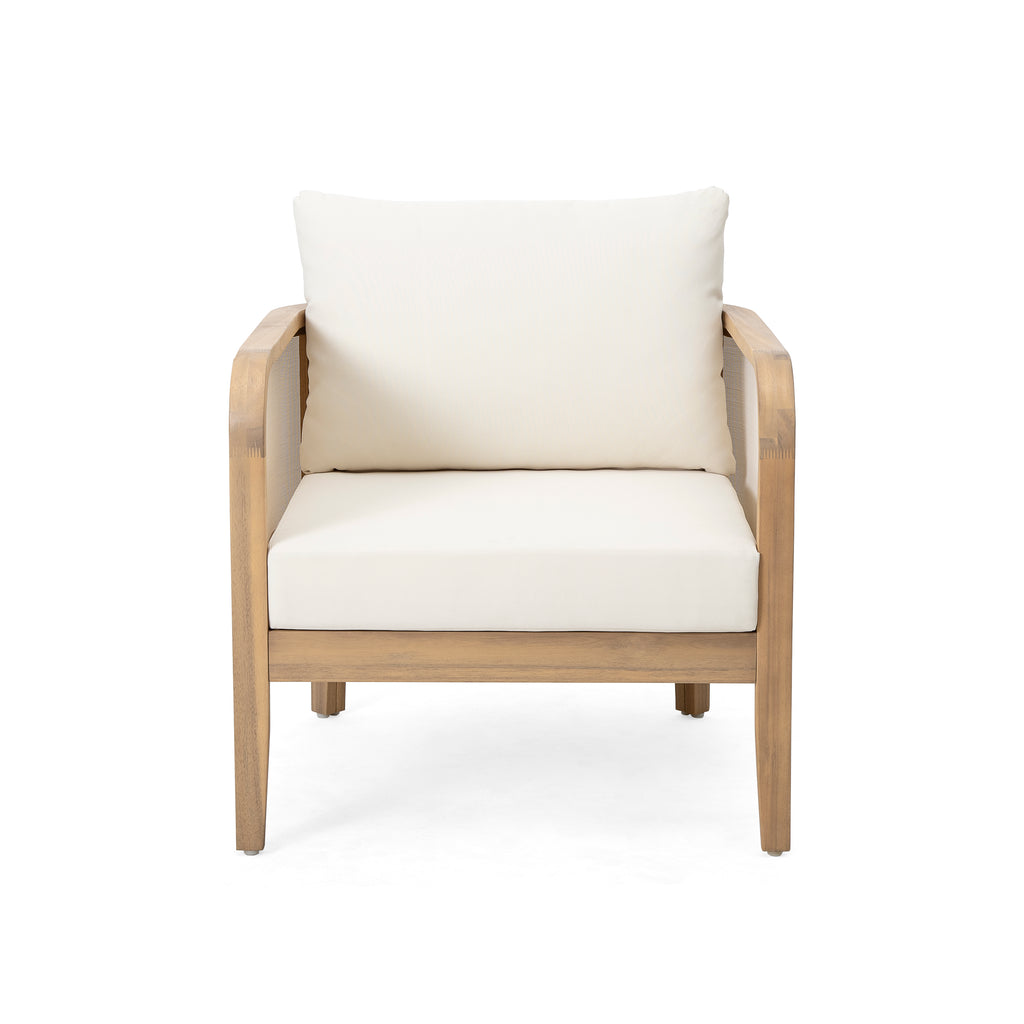 Outdoor Acacia Wood Patio Club Chair