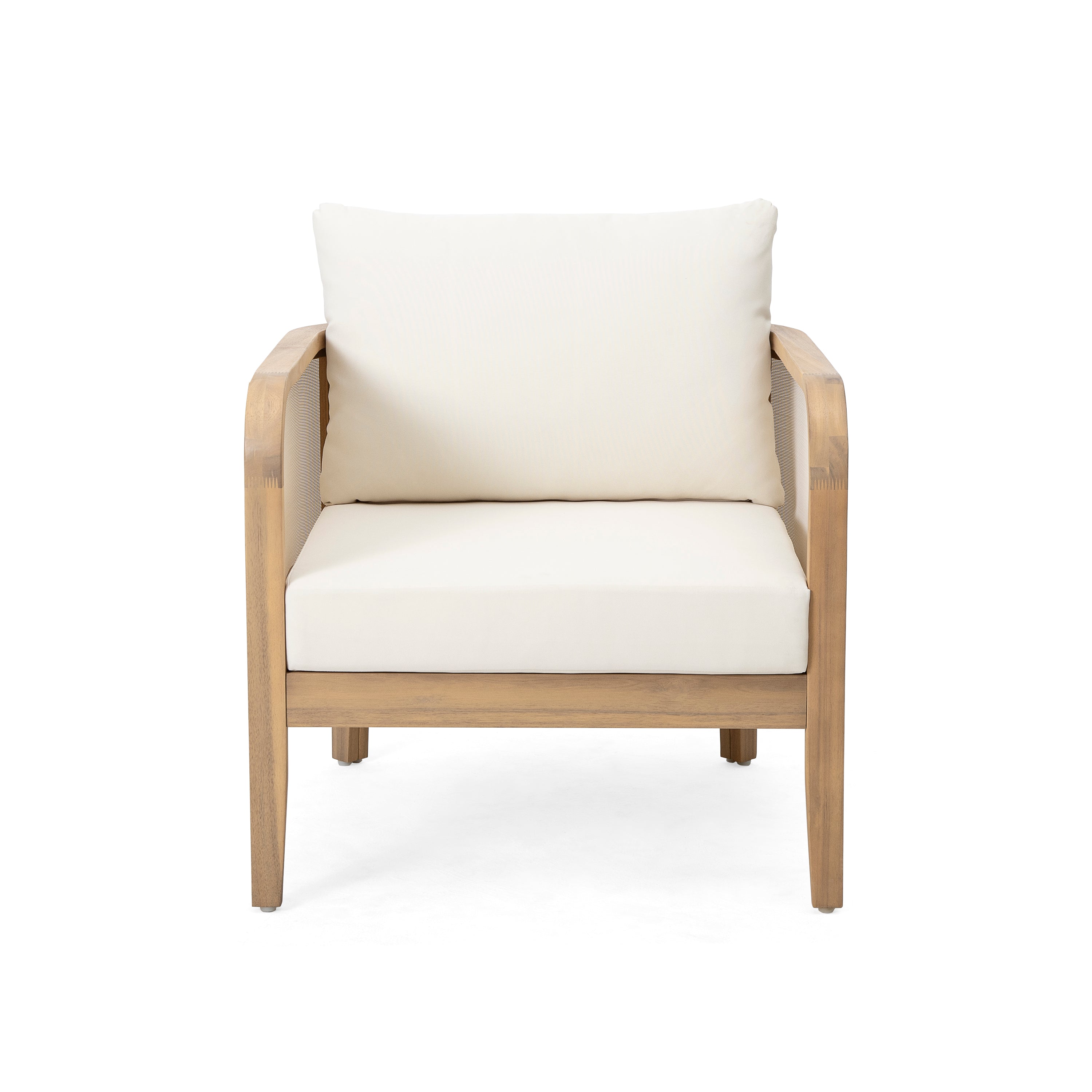 Outdoor Acacia Wood Patio Club Chair