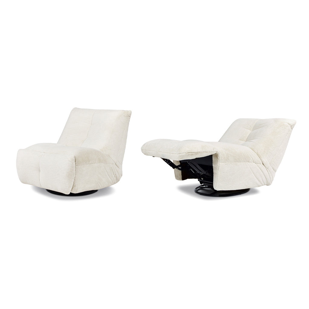 Rearden 35.5" Swivel Glider Manual Recliner Gaming Lounge Chair