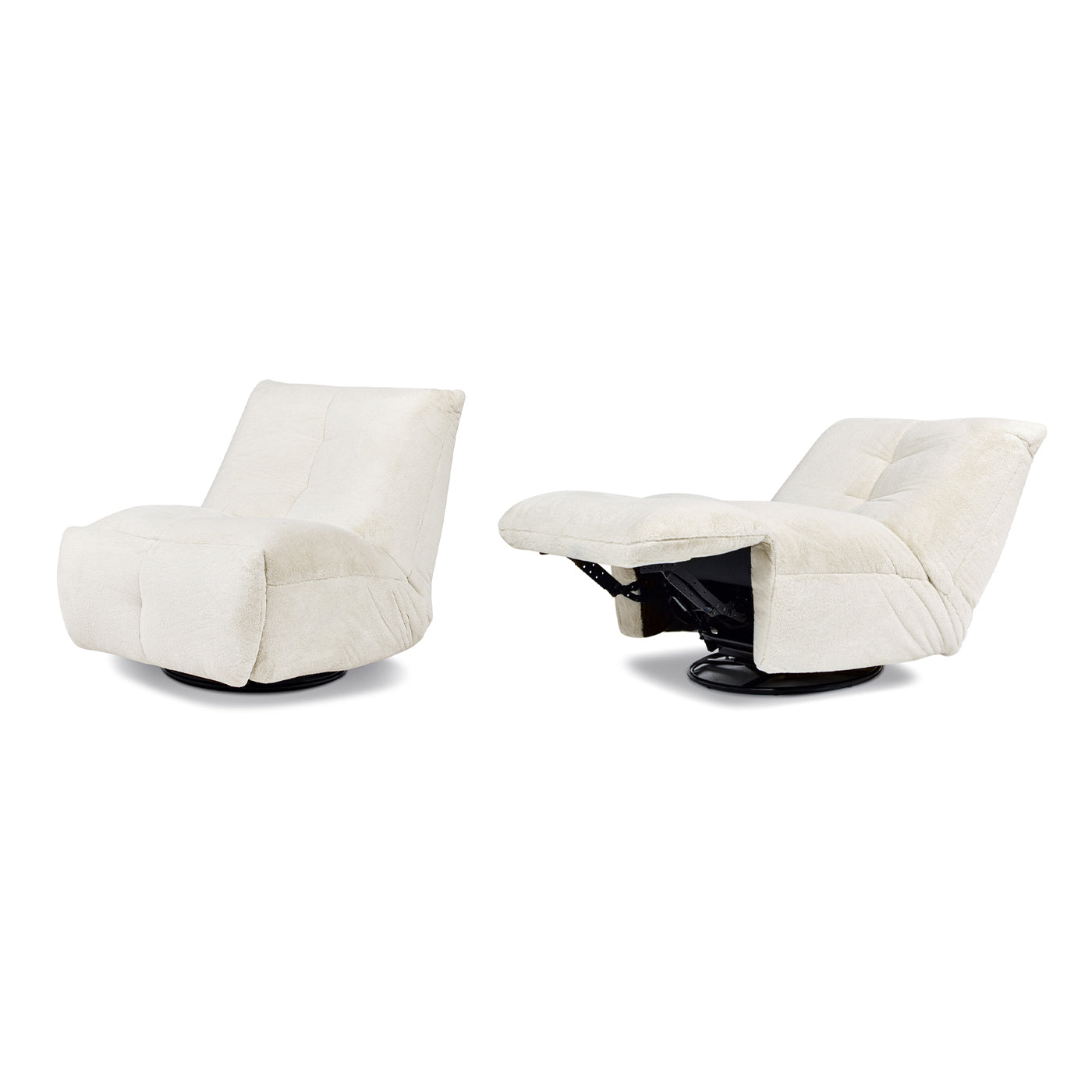 Rearden 35.5" Swivel Glider Manual Recliner Gaming Lounge Chair