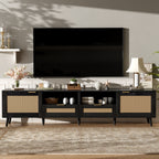 Rattan TV Stand for TVs up to 85''