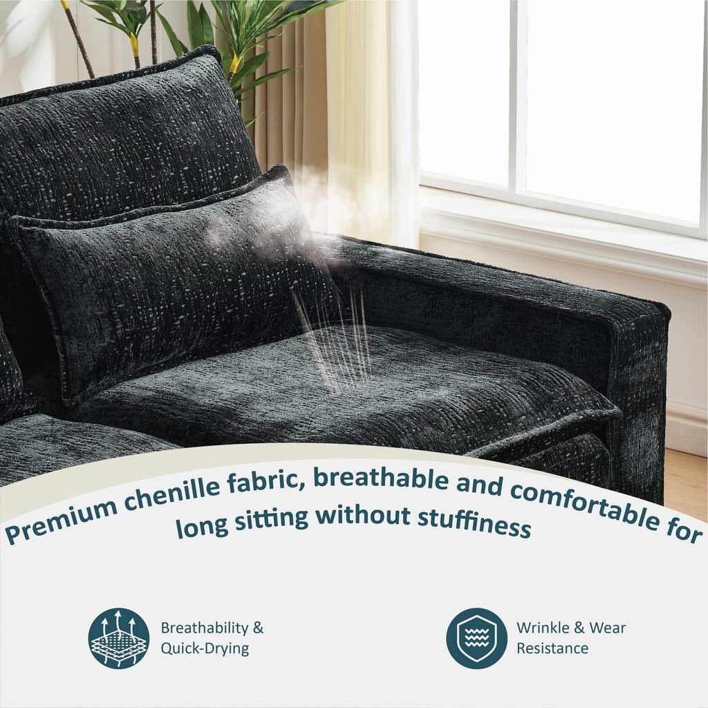 99'' Sectional Cloud Deep Seat Couch
