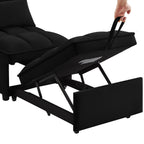 4 In1 Multi-Function Single Sofa Bed with Storage Pockets