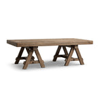Hawthorne 48" Solid Reclaimed Elm Rectangular Trestle Coffee Table