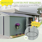10x12 FT Outdoor Metal Storage Shed