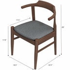 Daisy Mid-Century Modern Dining Chair Set
