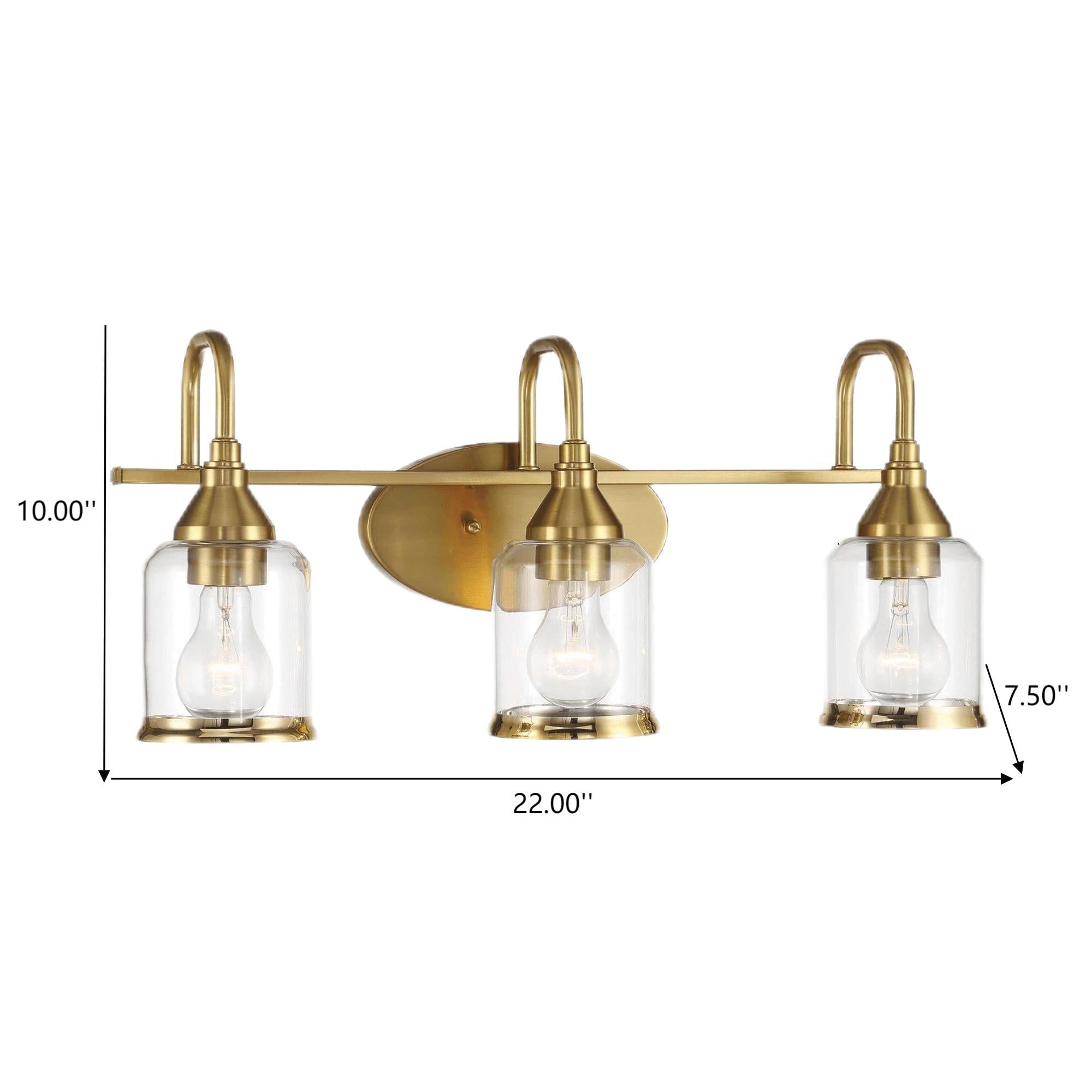Twilight Brushed Three Light Vanity Light