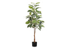 52" Tall Artificial Rubber Tree - Indoor and Faux Decorative Plant