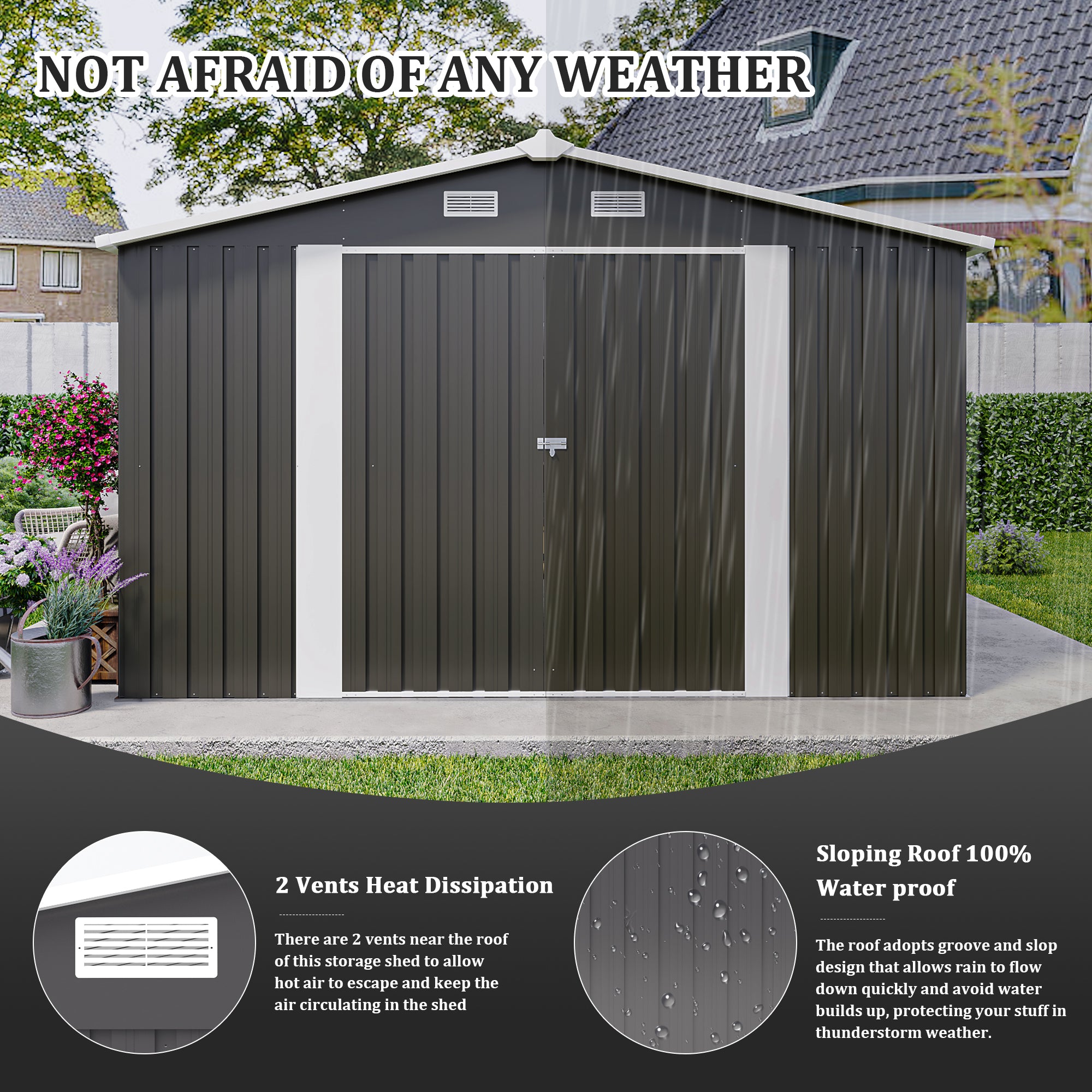 Campcraft Outdoor Storage Shed 10×14 FT