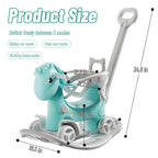 Rocking Horse for Toddlers, Balance Bike Ride On Toy