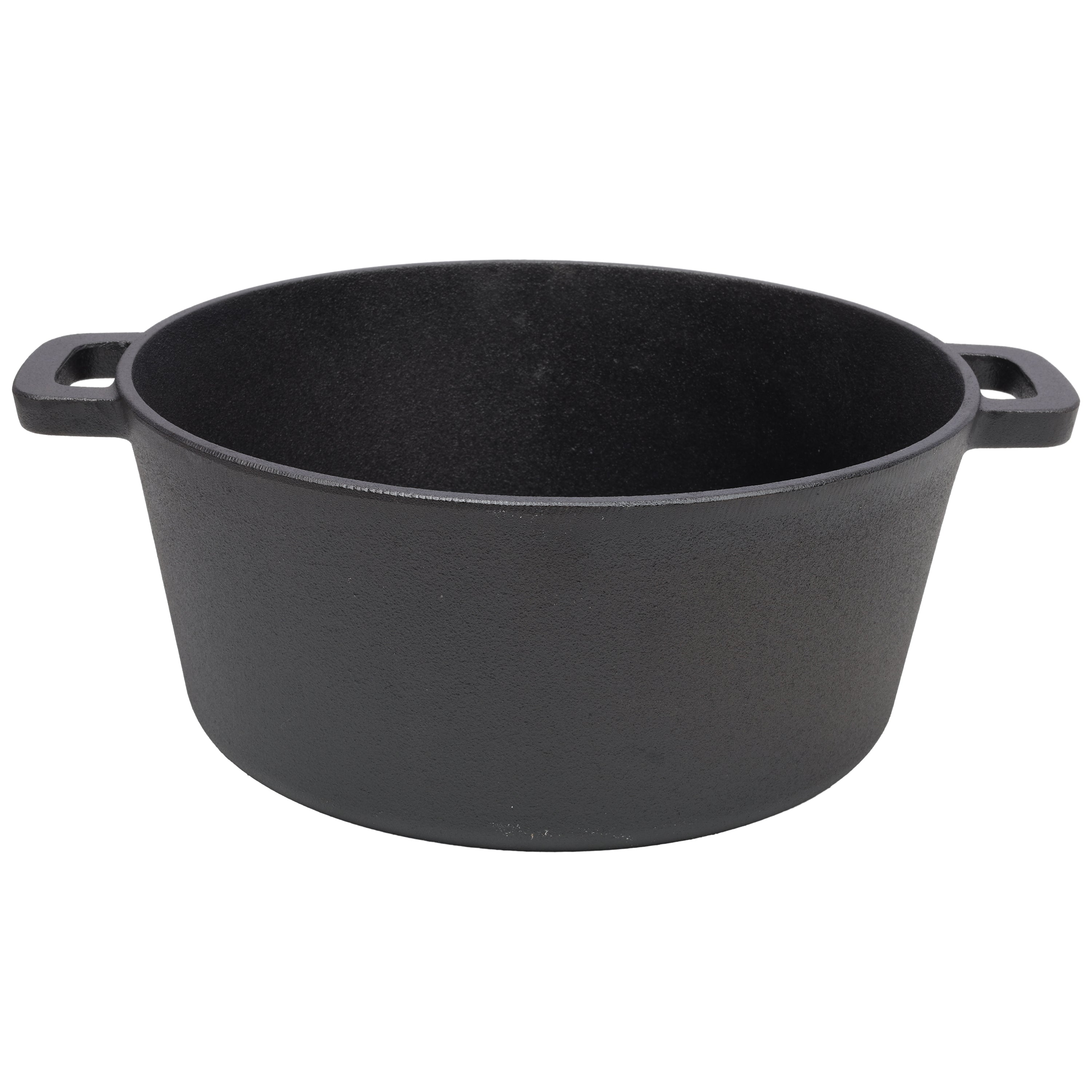 2 in 1 Pre-Seasoned Cast Iron Dutch Oven
