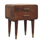 Solid Wood Astor 2-Drawer Nightstand