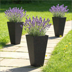 Set of 3 Tall Flower Pots