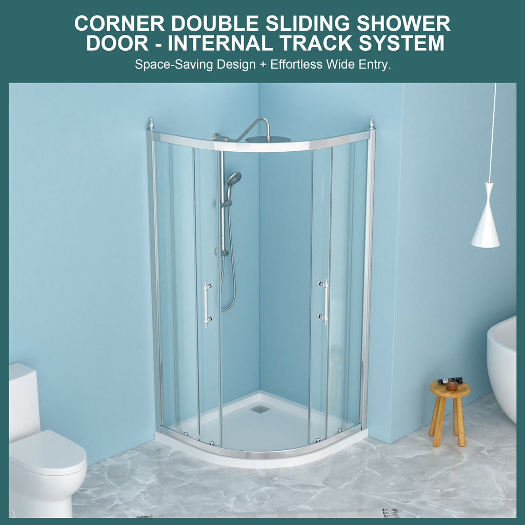 36" x 75" Framed Tub Shower Enclosure