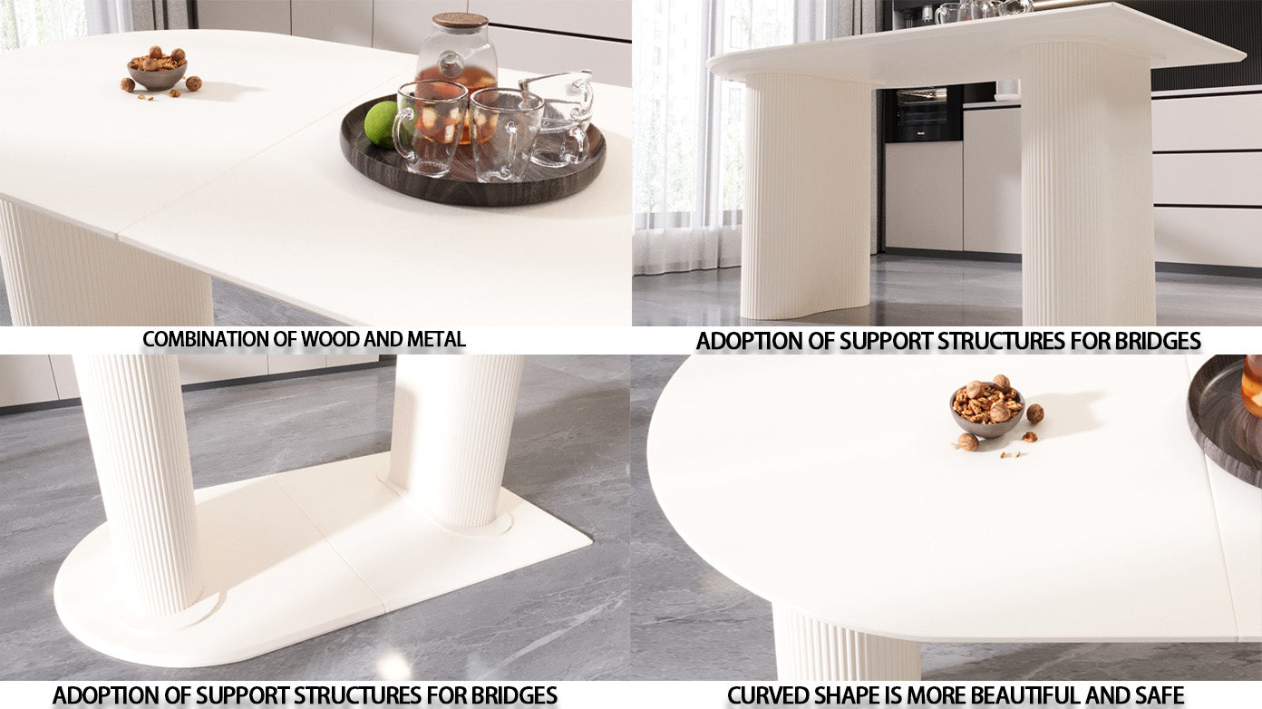 63" Modern MDF Dining Table