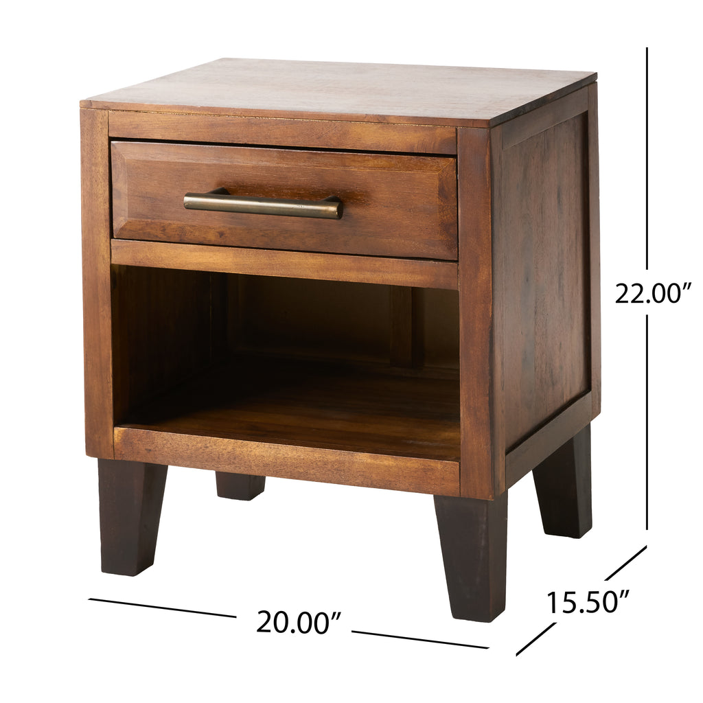 Acacia Wood End Table