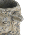 Magnesium Sheep Head Planter with Distressed Finish