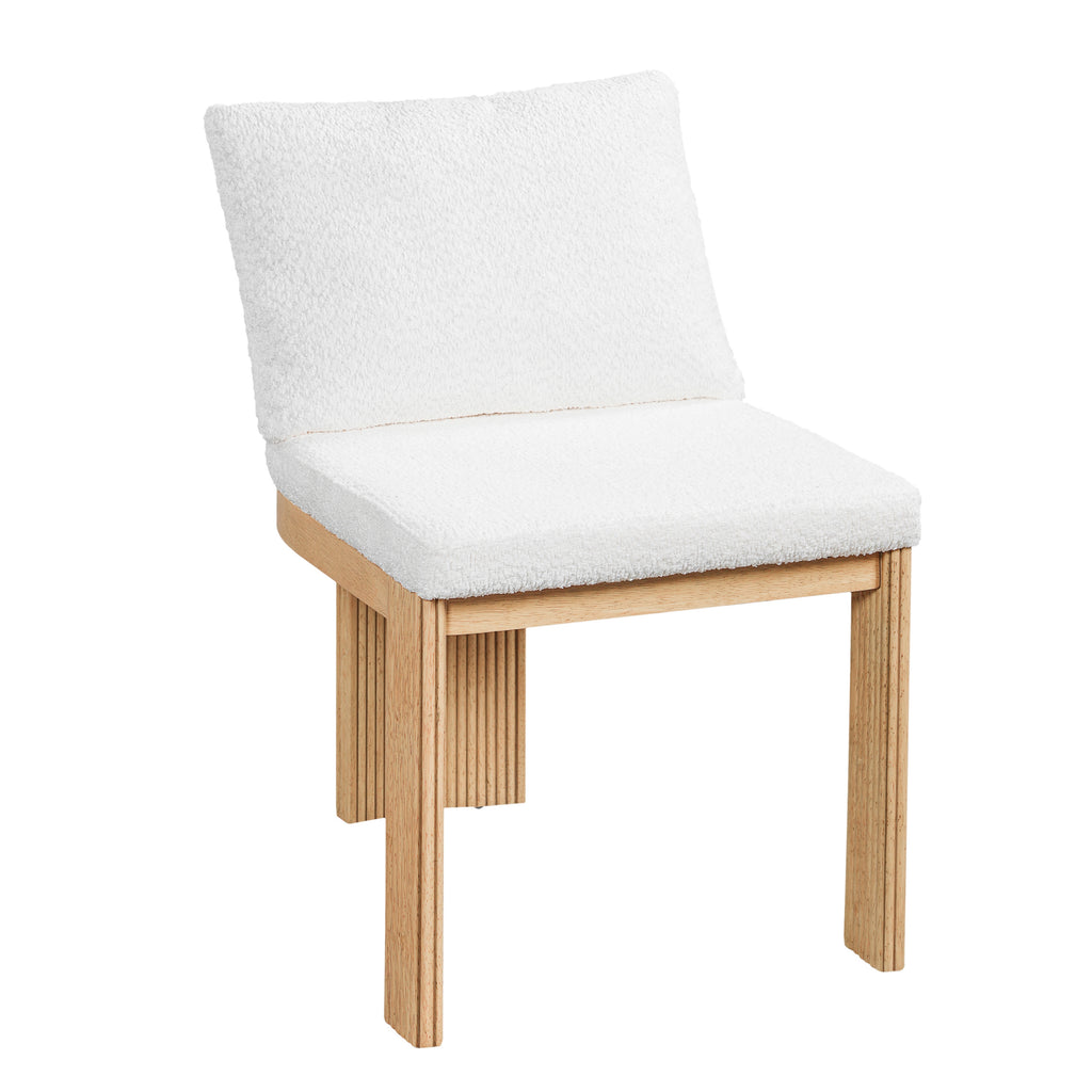 Indoor Boucle Dining Chair Set of 2