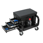Rolling Creeper Garage/Shop Seat with Three Built-in Drawers