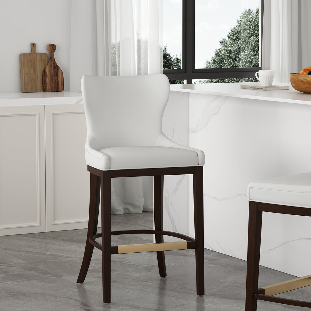 Blair Wood Upholstered Barstool