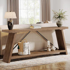 70.9” Extra Long Console Table Behind Couch
