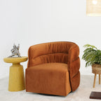 Walden Swivel Chair - Burnt