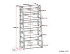 Acadian Ladder Shelf Bookcase - Light Golden