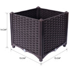Deep Raised Garden Bed Plastic Planter Boxes