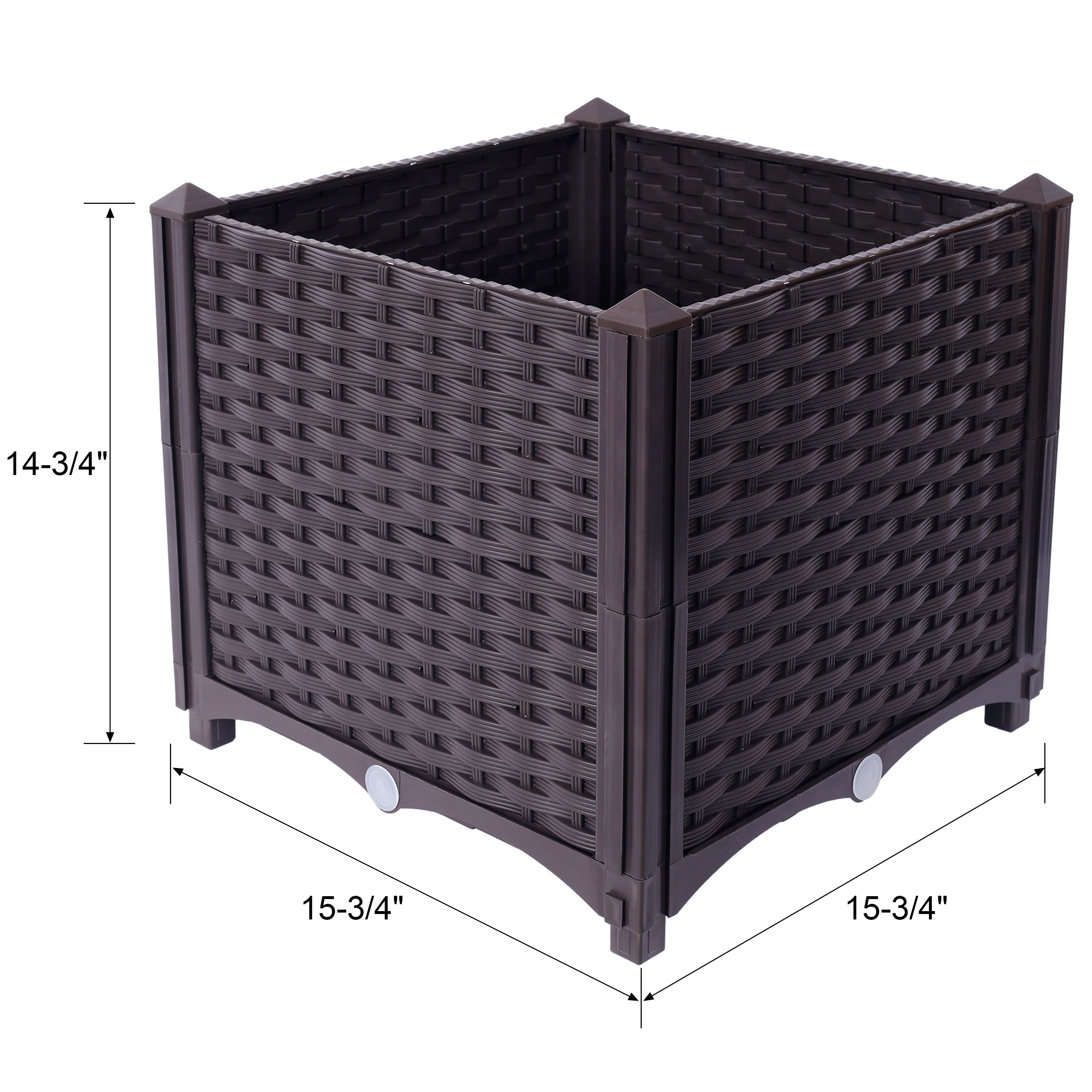 Deep Raised Garden Bed Plastic Planter Boxes