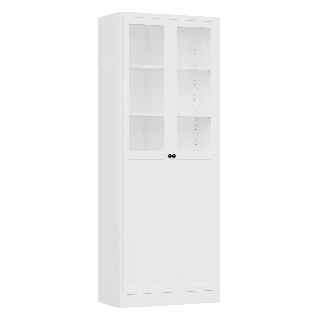 72" Metal Kitchen Pantry Cabinet with Doors & Shelves
