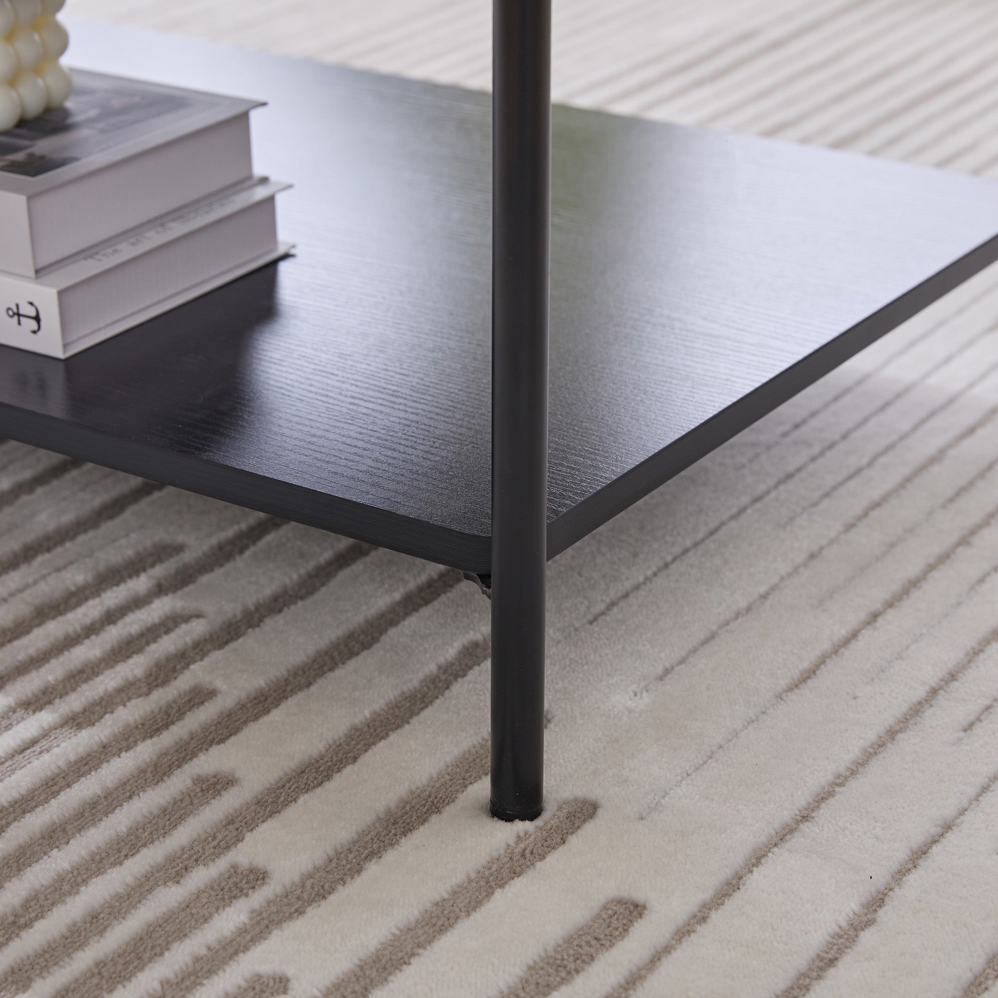30.7" Wide Upholstered Ottoman Coffee Table Foot Rest