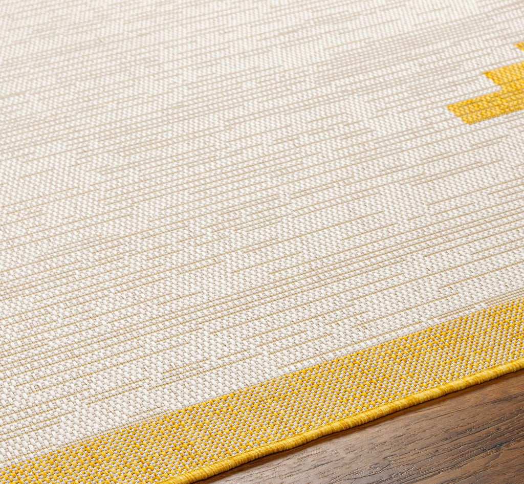 Djugun Yellow Outdoor Rug - Clearance