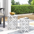 Metal Set of 2 End Tables