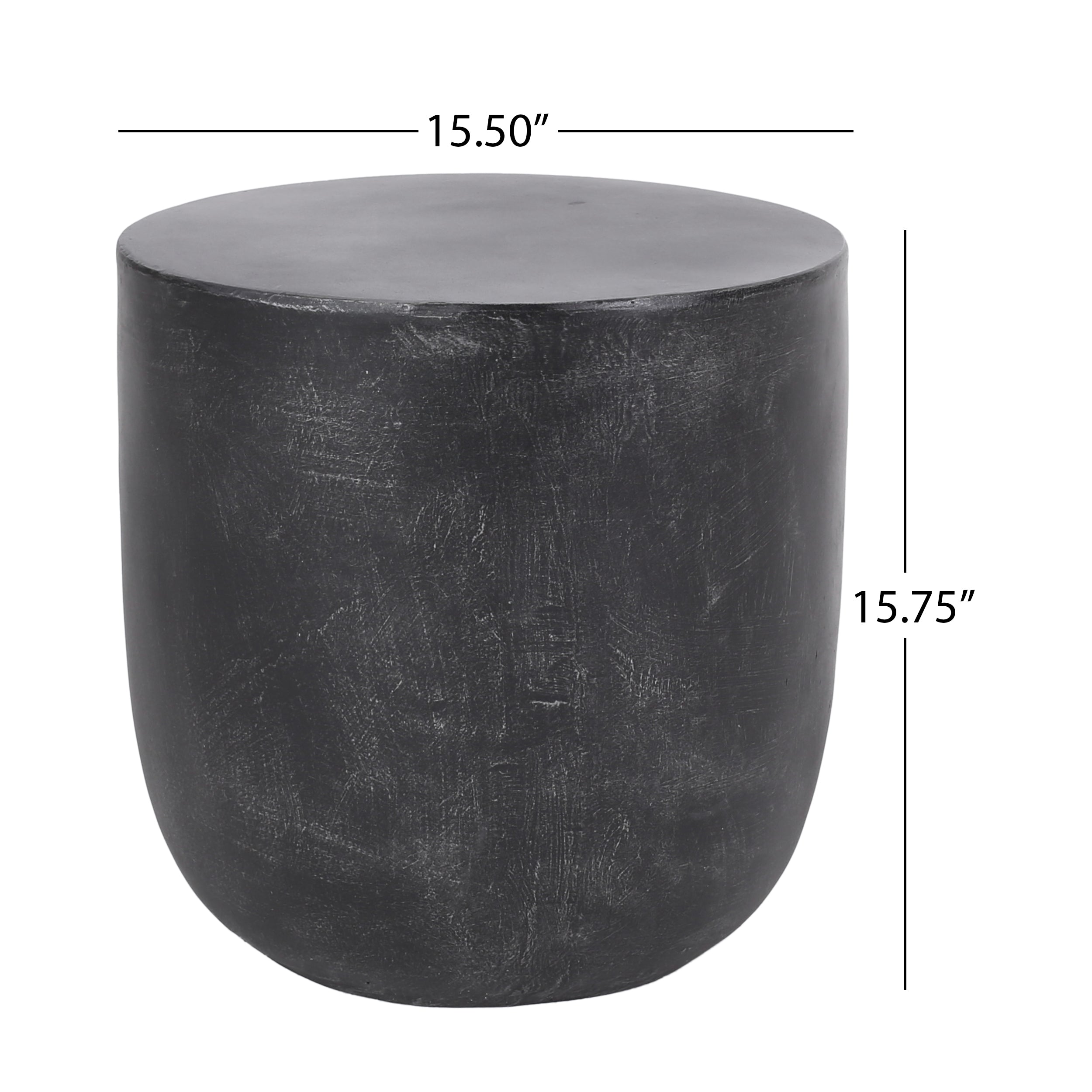 Outdoor Lightweight Concrete Side Table