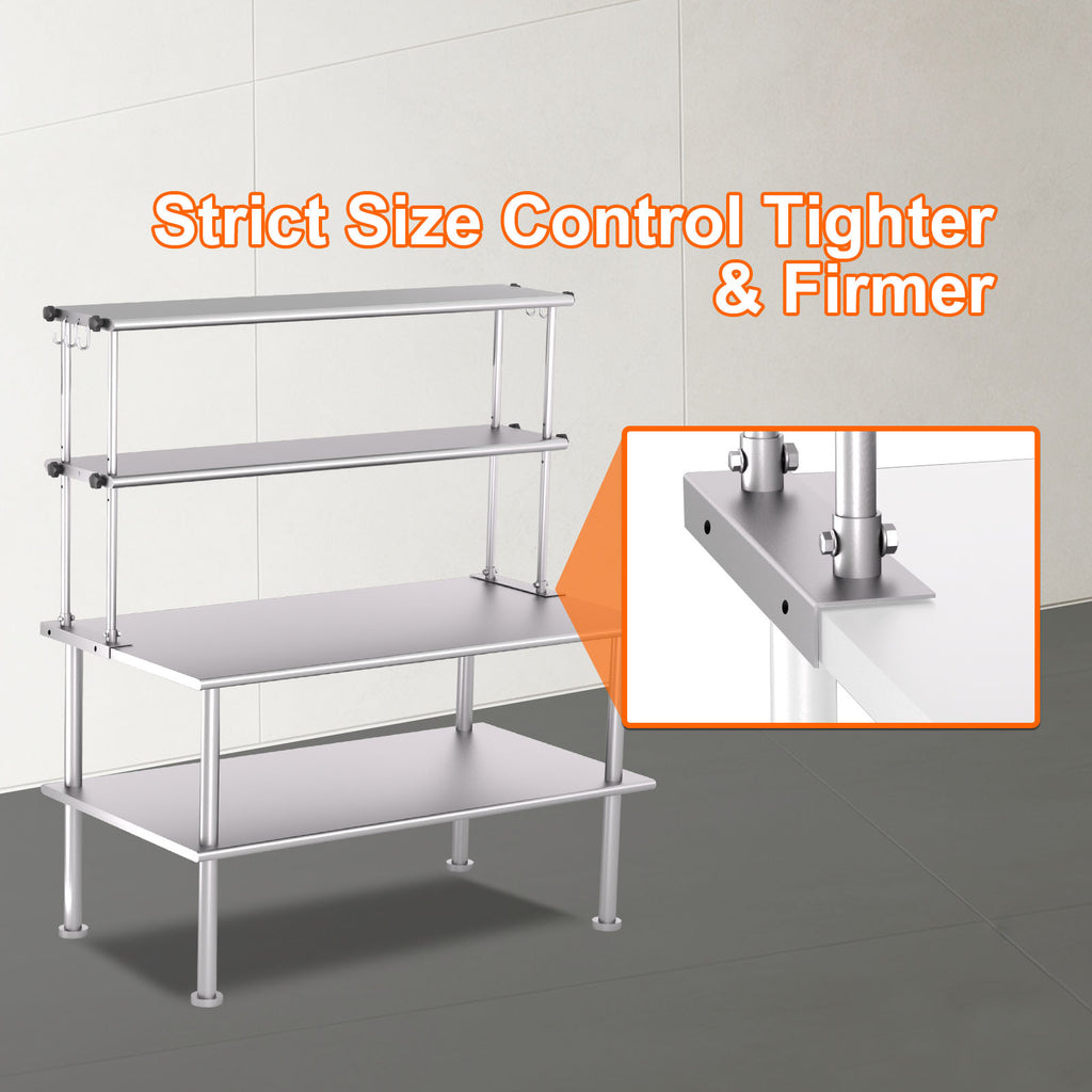 72 Inch Adjustable Stainless Steel Kitchen Rack