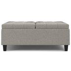 Harrison 40 Inch Wide Large Square Coffee Table Storage Ottoman