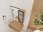 10" Bathroom Wall Mirror Cabinet with Acrylic Door