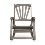 Outdoor Acacia Wood Rocking Chair with Retractable Foot Panel