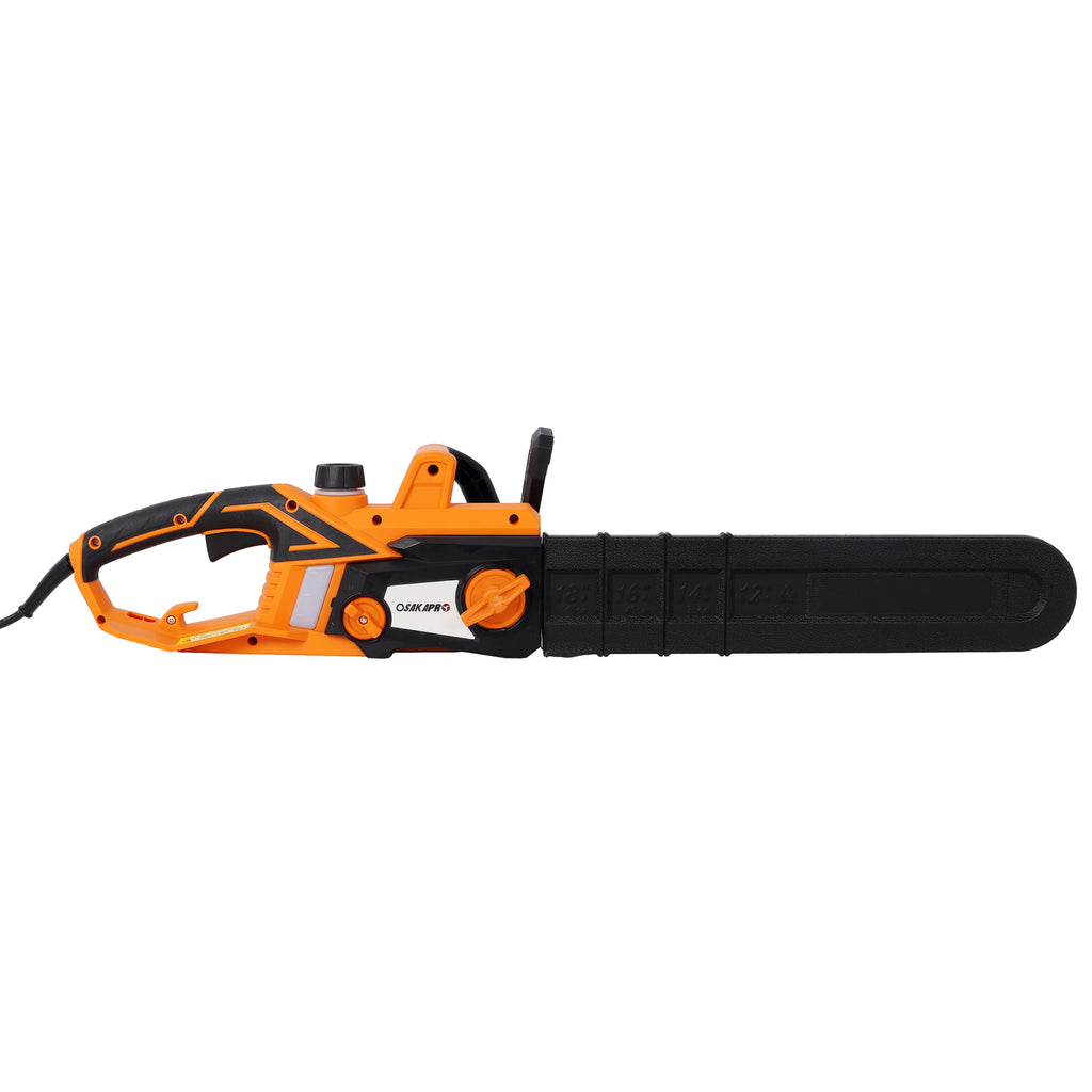 18 Inch Electric Chainsaw, with Quick Chain Adjustment Knob ,120V 60Hz Power Chain Saw with Oregon Bar and OregonChain, for Wood Cutting Tree Trimming
