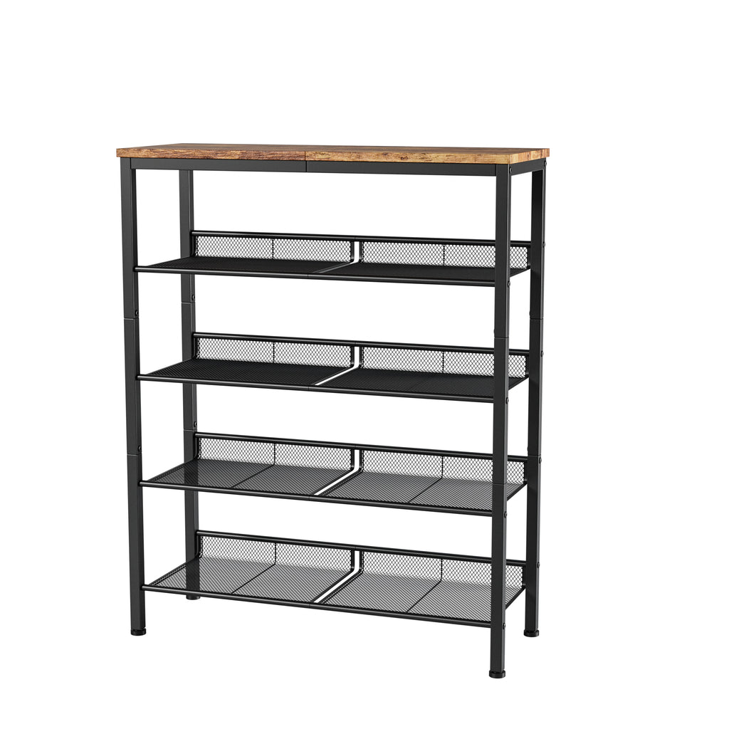 Industrial Shoe Rack - Adjustable 5-Layer Storage Solution