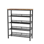 Industrial Shoe Rack - Adjustable 5-Layer Storage Solution
