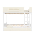 Queen Bunk Bed With Trundle and Bookshelf